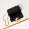 Chanel AP3207 Phone Holder With Chain shiny Lambskin & Gold-Tone Metal black