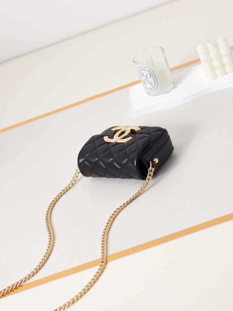 Chanel AP3208 Mini Flap bag With Chain shiny Lambskin & Gold-Tone