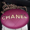 Chanel AP3252 Clutch With Chain Lambskin Wine Red