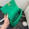 Chanel As1160 Chanel 19 Handbag Flap Lambskin Green