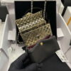 Chanel AS2535 Mini Evening Bag Gold-Tone Metal & Lambskin