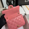 Chanel AS3214 Small Flap Bag Lambskin Gold-Tone Metal Pink