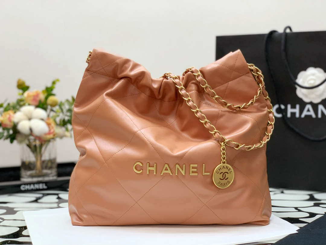 C H A N E L, Bags, Chanel Rose Gold Mesh Chain Tote Bag