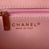 Chanel AS3356 Flap 23FW Patent leather Camellia Pink