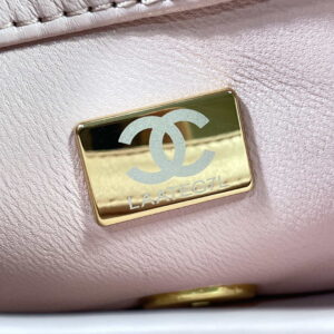 Chanel AS3365 Mini Flap Bag 17cm Lambskin Pink