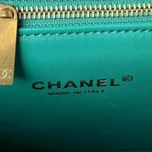 Chanel AS3384 Backpack Chain bag lambskin Green