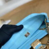 Chanel AS3476 Hobo Handbag Lambskin Blue
