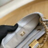 Chanel AS3476 HOBO Handbag Lambskin & Gold-Tone Metal Light Gray