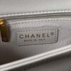Chanel AS3499 Flap Bag Lambskin Gray