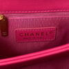 Chanel AS3499 Flap Bag Lambskin Rose Red