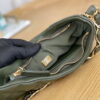 Chanel AS3562 Hobo Handbag Lambskin Dark Green