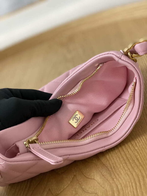 Chanel AS3562 Hobo Handbag Lambskin Pink