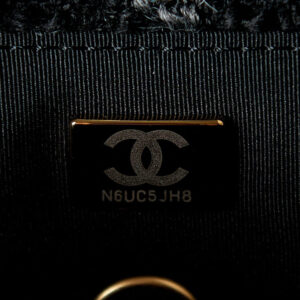 Chanel AS3572 Small Flap Bag Wool Tweed Black