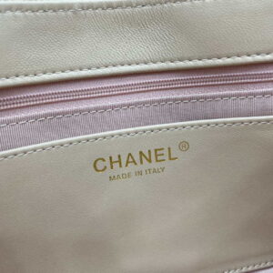 Chanel AS3609 Flap Bag Lambskin Lambskin & Gold-Tone Metal Apricot