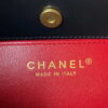 Chanel AS3710 Small Hobo Handbag Velvet & Gold-Tone Metal Black