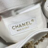Chanel AS3787 Small Backpack Grained Shiny Calfskin & Gold-Tone Metal White