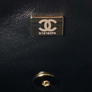 Chanel AS4198 MINI BOWLING BAG Lambskin & Wenge Wood Black - lushenticbags