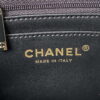 Chanel AS4141 Camellia Embossed With top Handle Bag Black