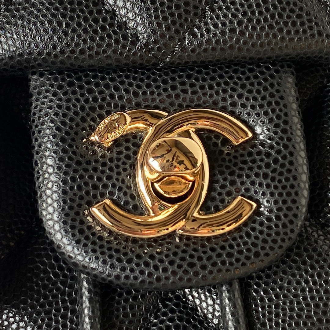 Chanel AS4058 Backpack Grained Shiny Calfskin & Gold-Tone Metal Black -  lushenticbags