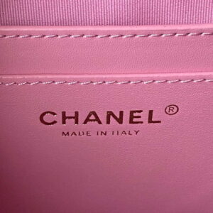 Chanel AS4059 Large Backpack Grained Shiny Calfskin & Gold-Tone Metal Rose Red
