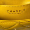 Chanel AS4165 Mini Flap Bag Lambskin Wenge Wood & Gold-Tone Metal Yellow