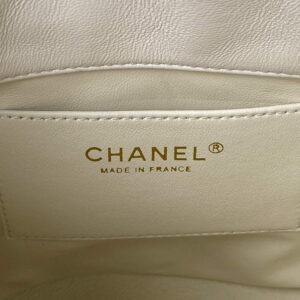 Chanel Bucket Bag Lambskin AS3116 White