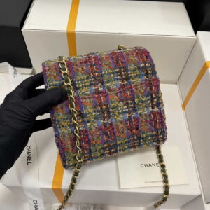 Chanel CF A1115 Mini Flap Bag Wool Tweed