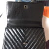 Chanel Large Top Handle Bag A92991 lambskin Black with Black Hardward