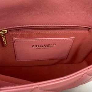 Chanel Mini Flap Bag Lambskin Gold-Tone Metal AS3213 Pink