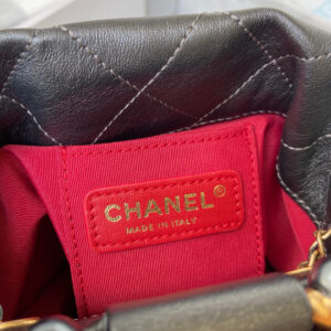 Chanel Pearl Bracelet Bucket Bag Lambskin AS2608 Grey
