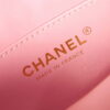 Chanel AS3768 Small Camera Case Lambskin Viscose Weaving Pink & White Gold