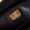 Chanel AS3768 Small Camera Case Lambskin Viscose Weaving White & Black