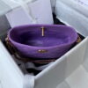 Chanel Small Hobo Bag Lambskin Gold AS3223 Purple