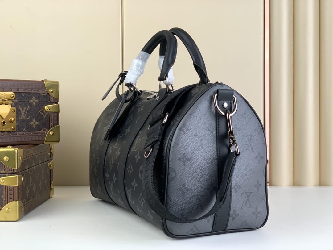 Louis Vuitton Keepall Bandouliere Bag Monogram Eclipse Canvas 35